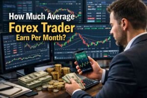 How much average forex trader earn per month